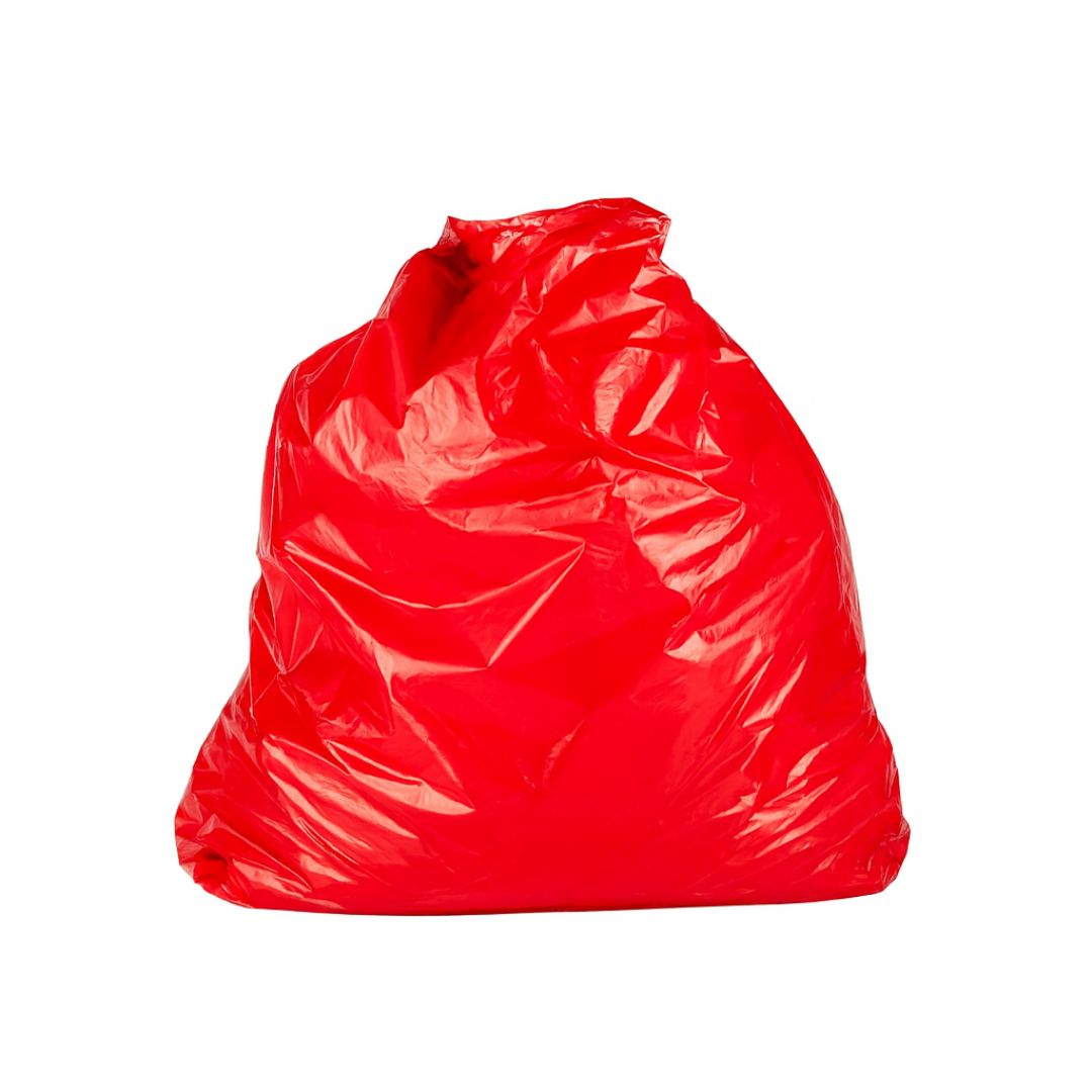 BOLSAS RESIDUO ROJA CANDE (PAQ*50U) 60*90 REFORZADAS (35MIC) *UNID