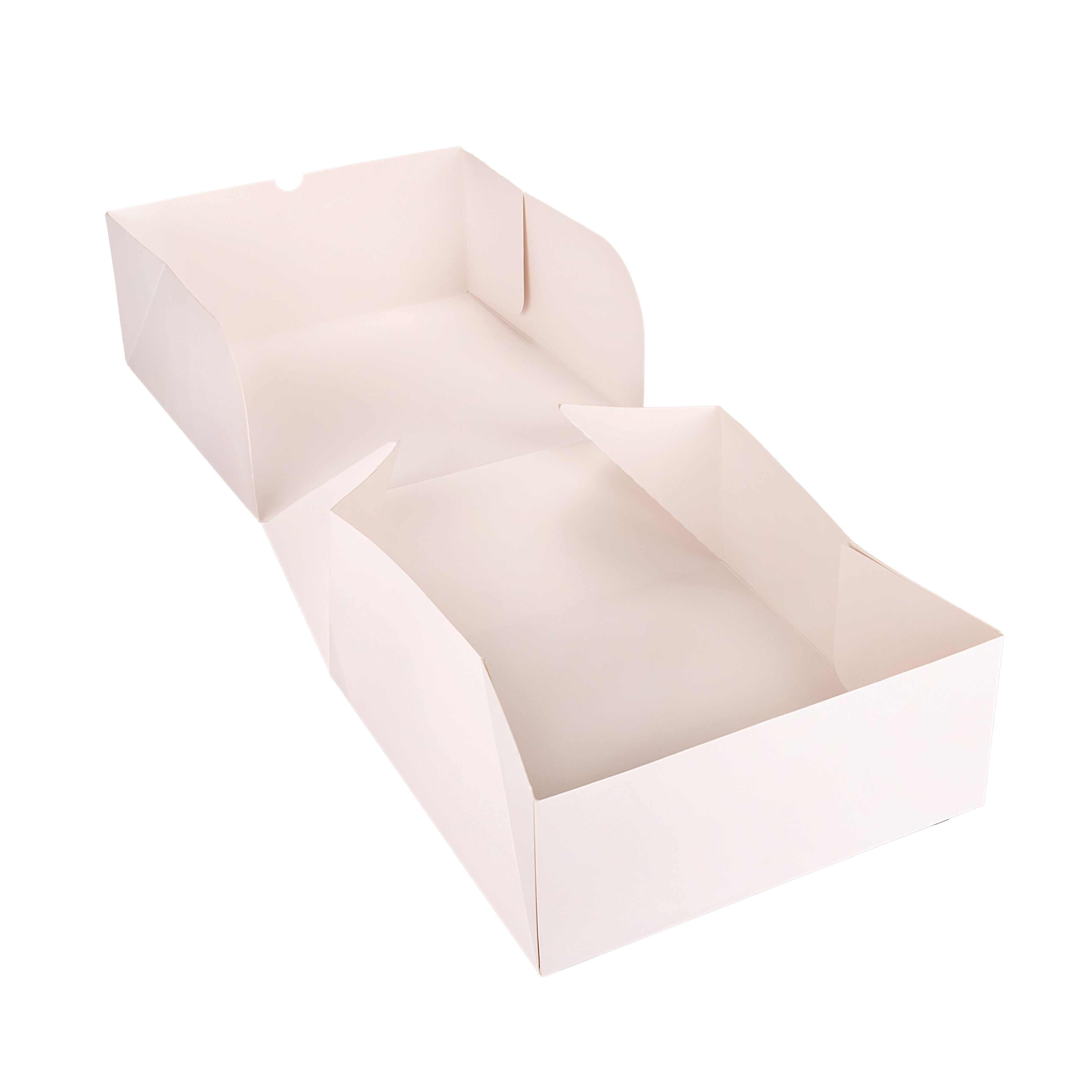 CAJA CARTULINA MEDORO TORTA BLANCA.(25*25*10CM) (CTMC001) *25UNID