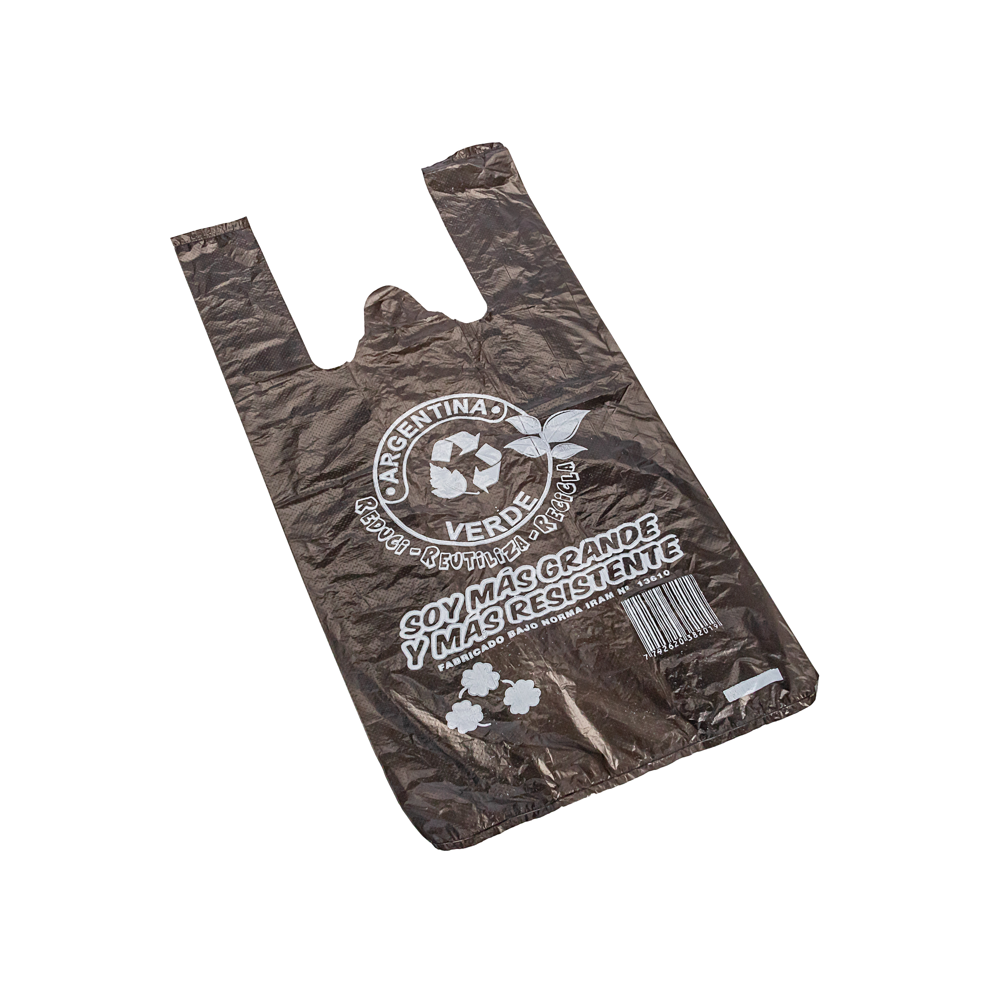 BOLSAS CAMISETA OXO DEGRADABLE NEGRA REFORZADA 40*50CM MAPSA *80UNID