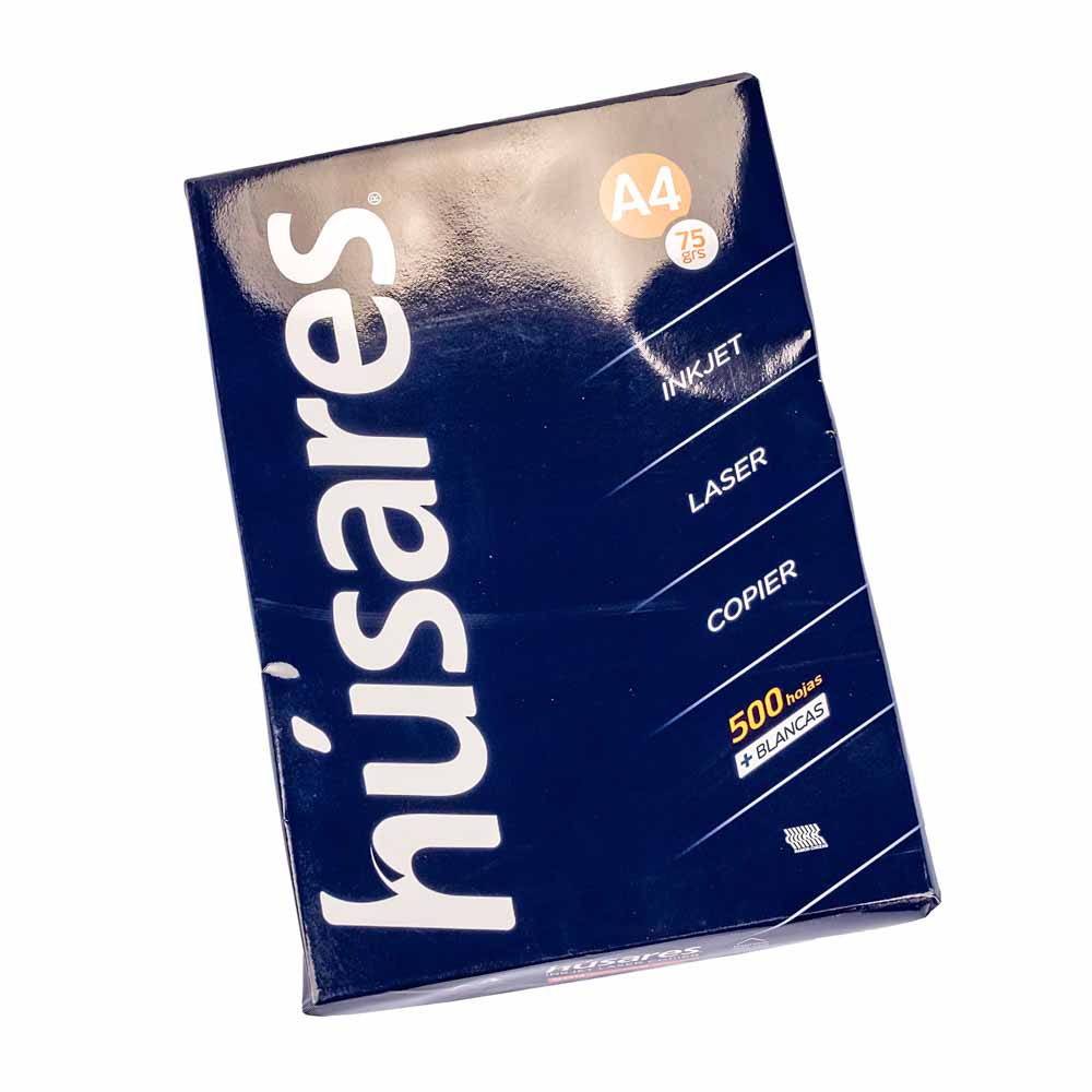 RESMA IMPRESORA A4 BLANCA HUSARES 75GRS (21*29.7CM) *500HJS