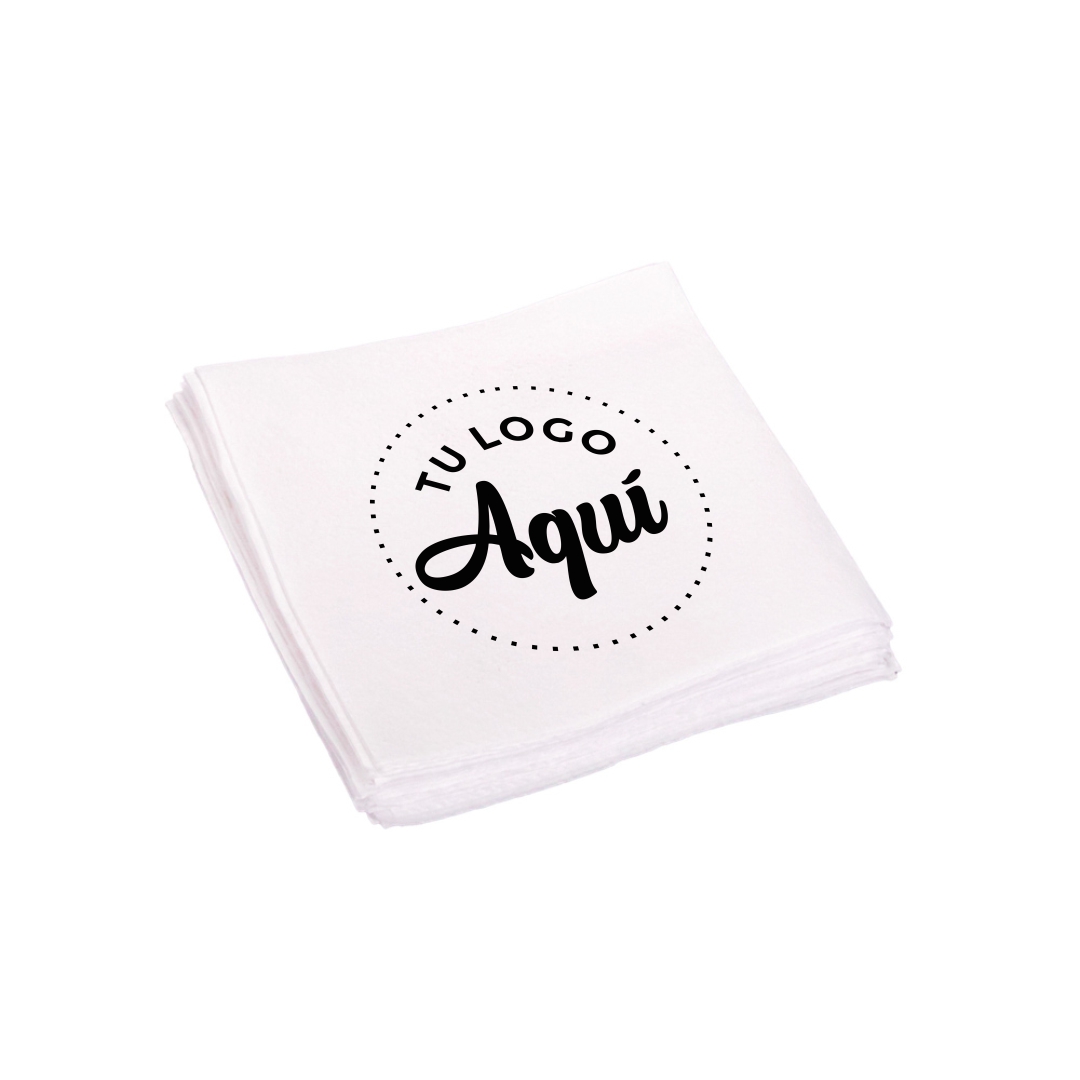 mEP SERVILLETAS BLANCA 18*18CM PERSONALIZADA TISSUE CAJA X 1300 UNIDADES