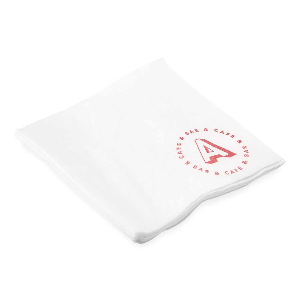 mEP SERVILLETAS BLANCA 18*18CM PERSONALIZADA TISSUE CAJA X 1300 UNIDADES