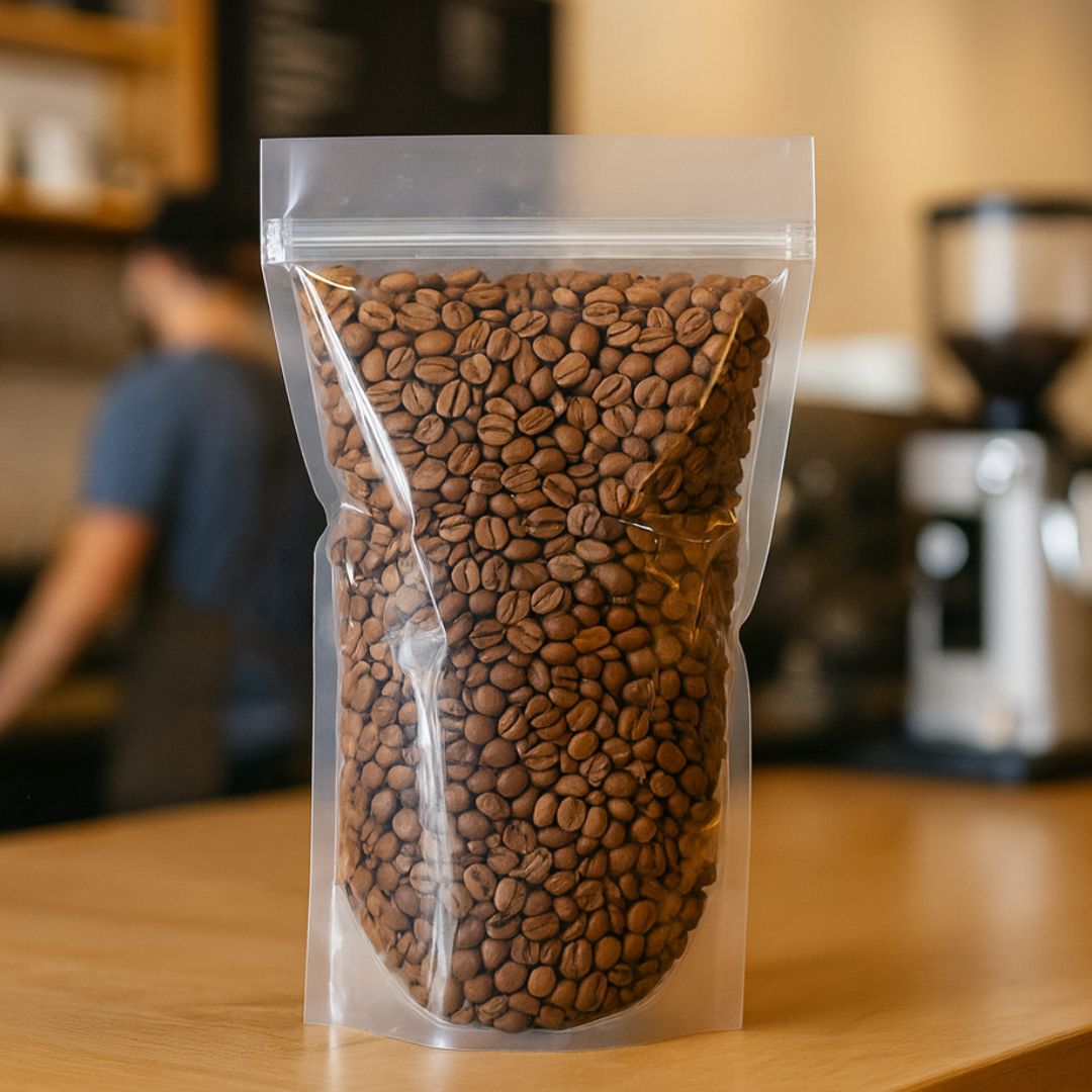 BOLSAS DOYPACK CRISTAL.1000ML CON ZIPPER 16*30CM (95MIC) *50UNID