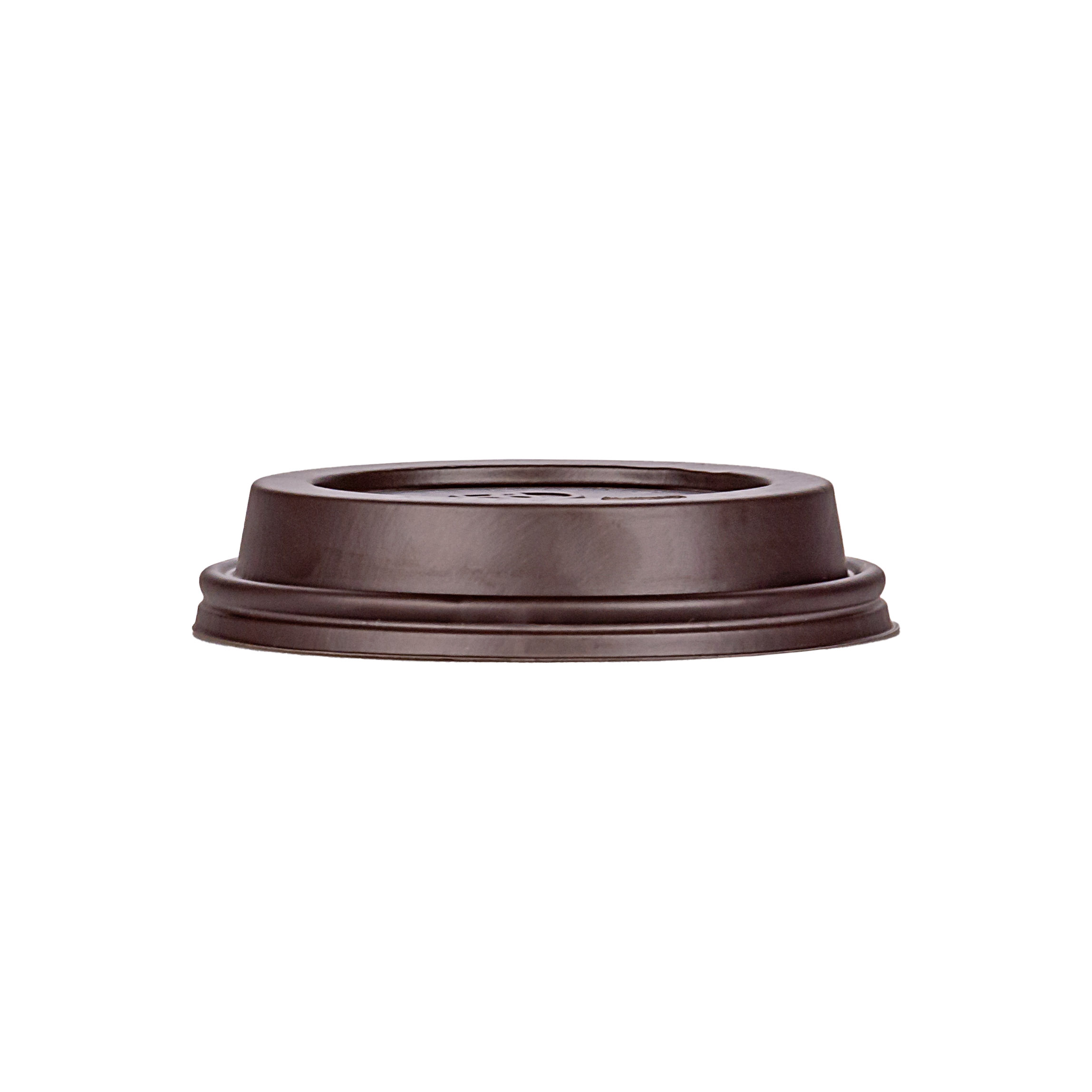 TAPA VASOS POLIPAPEL.BO 14OZ CON PICO MARRON PARA DOBLE PARED *100UNID