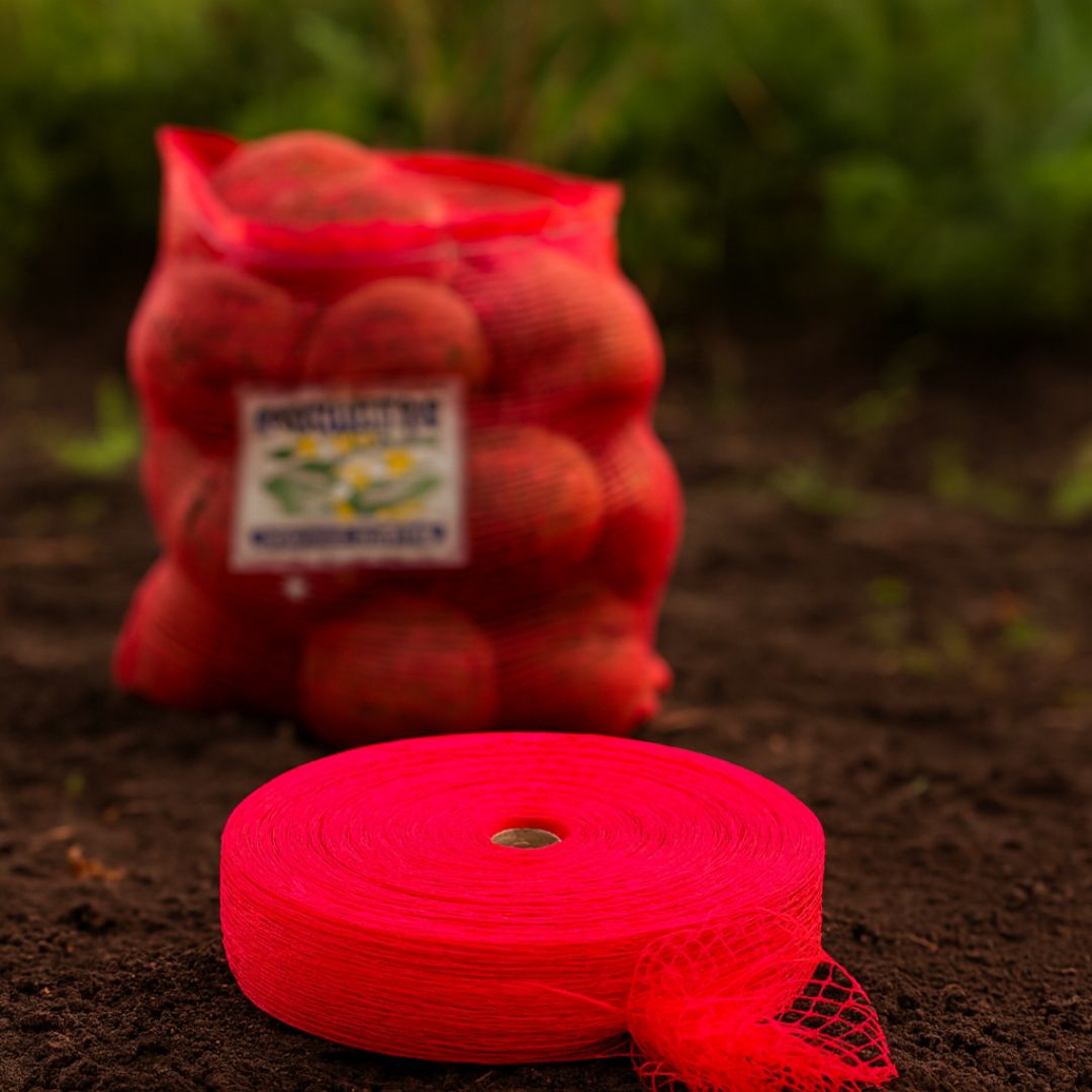 RED TUBULAR RAFIA ROJA ROLLO (164MTS *KG) (30CM DIAM.) *KG