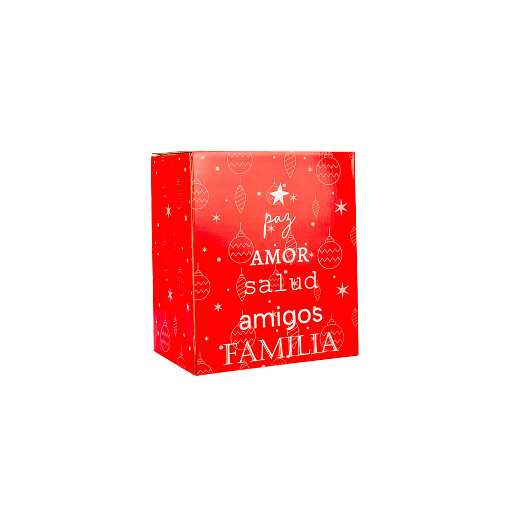 CAJA NAVIDAD PARA LOTE VALIJIN MEDIANO APILABLE CARTON ROJO 29.5*20*35CM *UNID