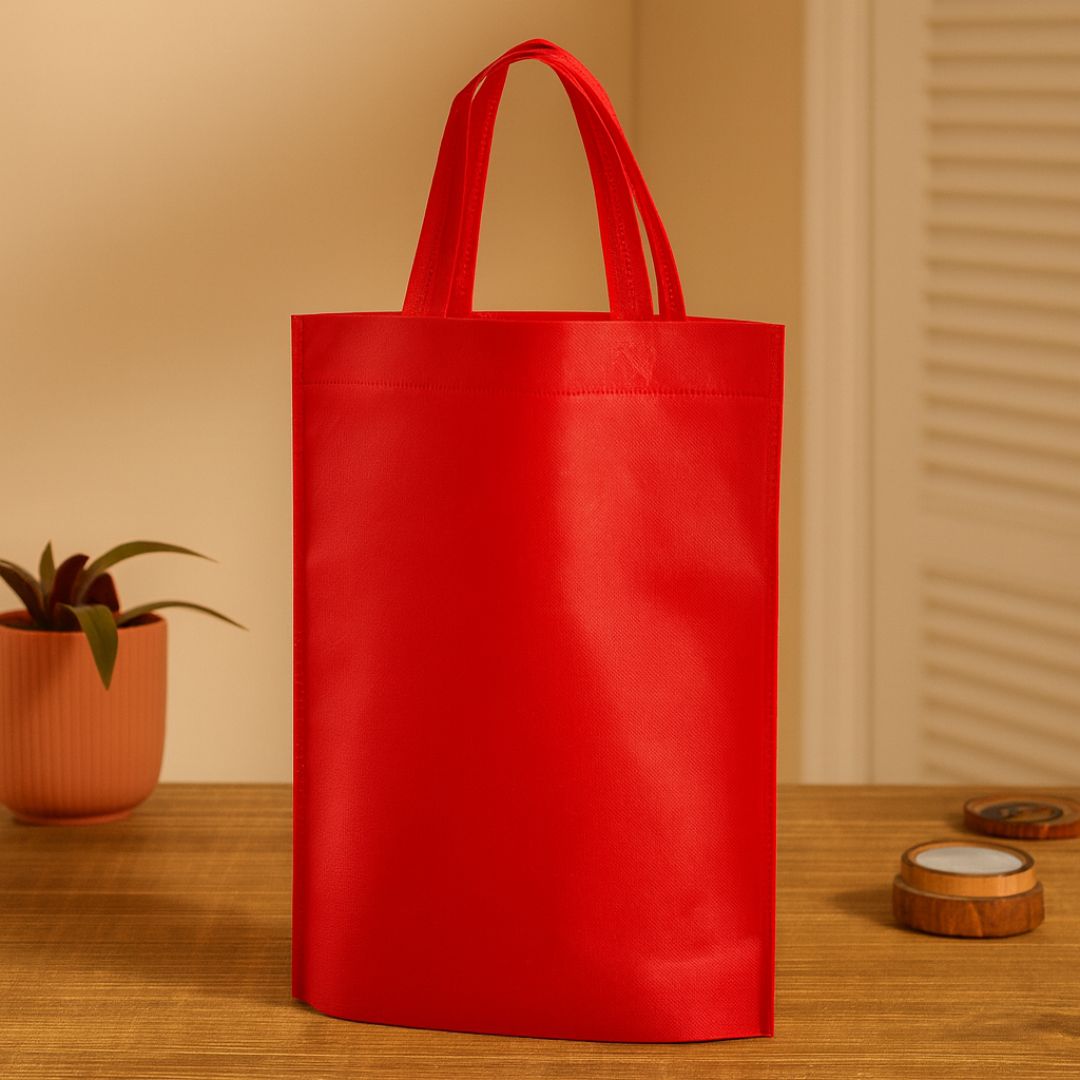 BOLSA FRISELINA  LISA CON ASA 30*40CM ROJA *UNID.