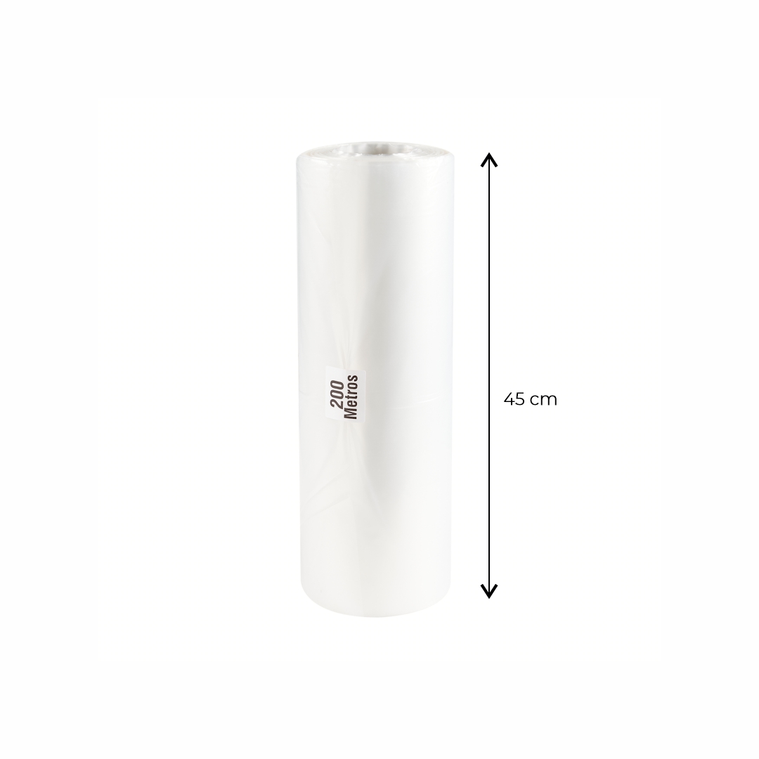 TERMOCONTRAIBLE mE LAMINA CRISTAL (80MIC - 6,9KG) .45CM*200MTS *UNID