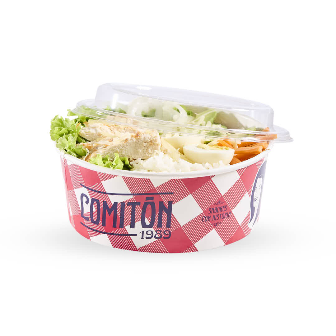 IMPRESION ENSALADERAS DE POLIPAPEL 50OZ FULL COLOR *100UNID.