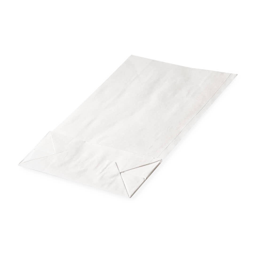 BOLSAS DELIVERY PAPEL BLANCO FONDO CUADRADO Nº7 (26*12*40CM) *50UNID