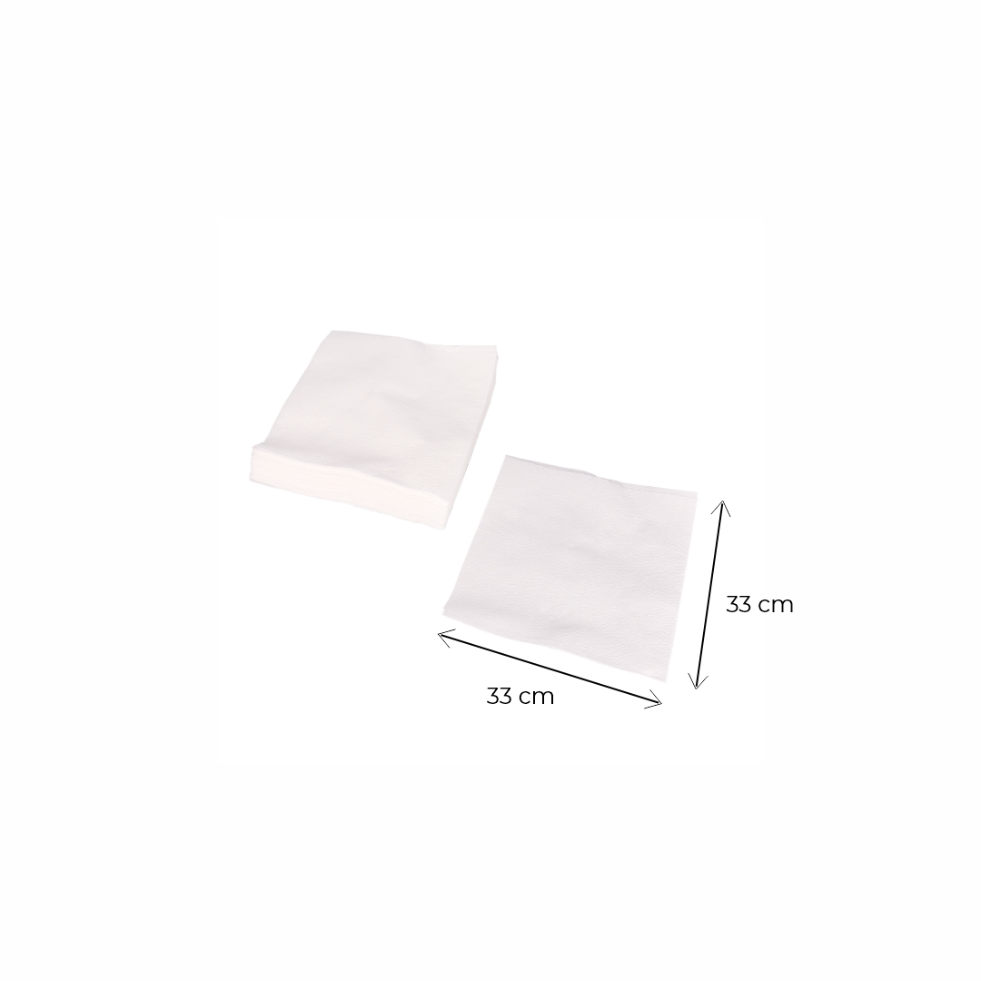 SERVILLETA GASTRONOMICA BLANCA (33*33CM) ECOROYAL ECO (TISSUE) CAJA *1.10KG