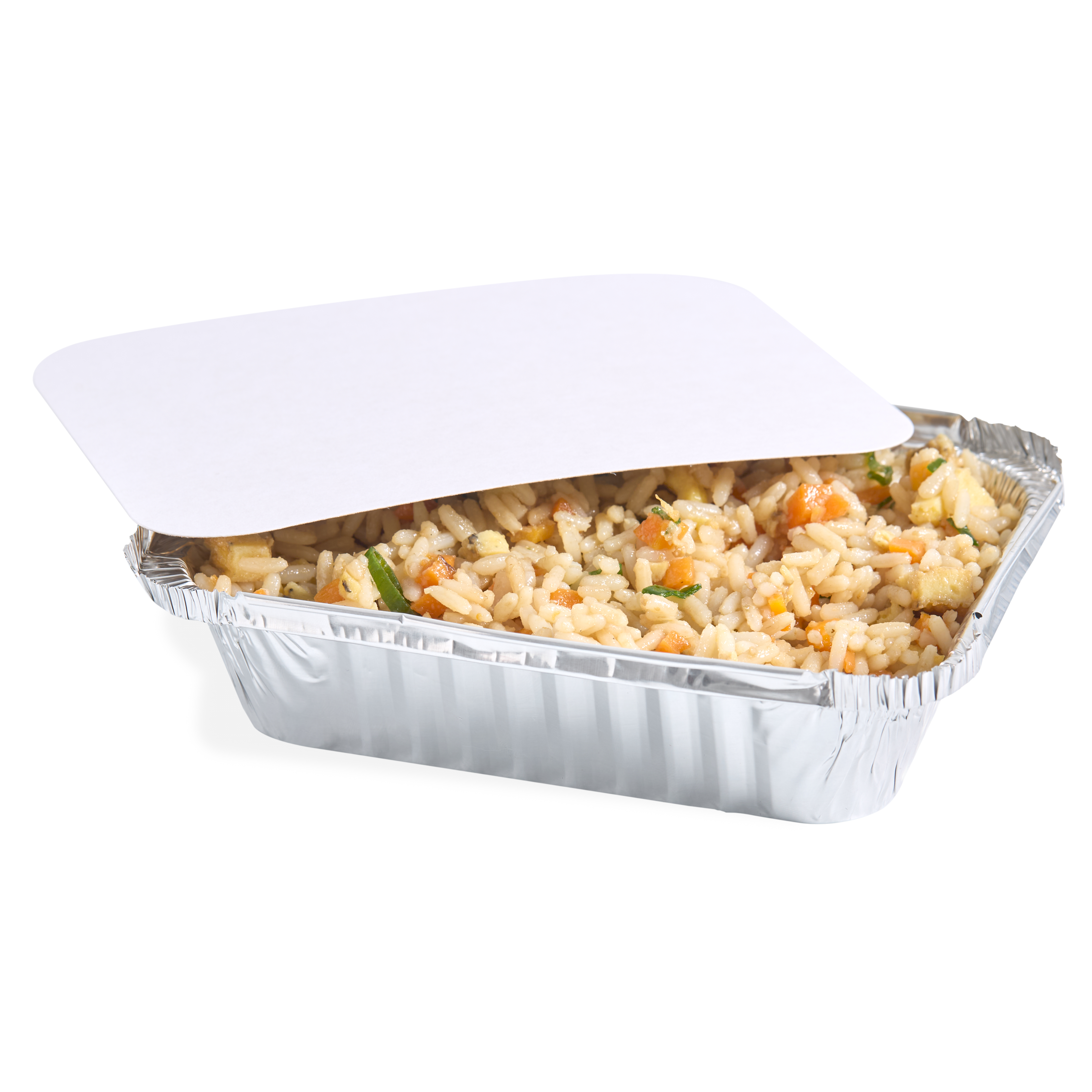 BANDEJA ALUMINIO DARNEL CON TAPA ALUMINIO F-50 (16OZ-500ML) CAJA*100UNID.