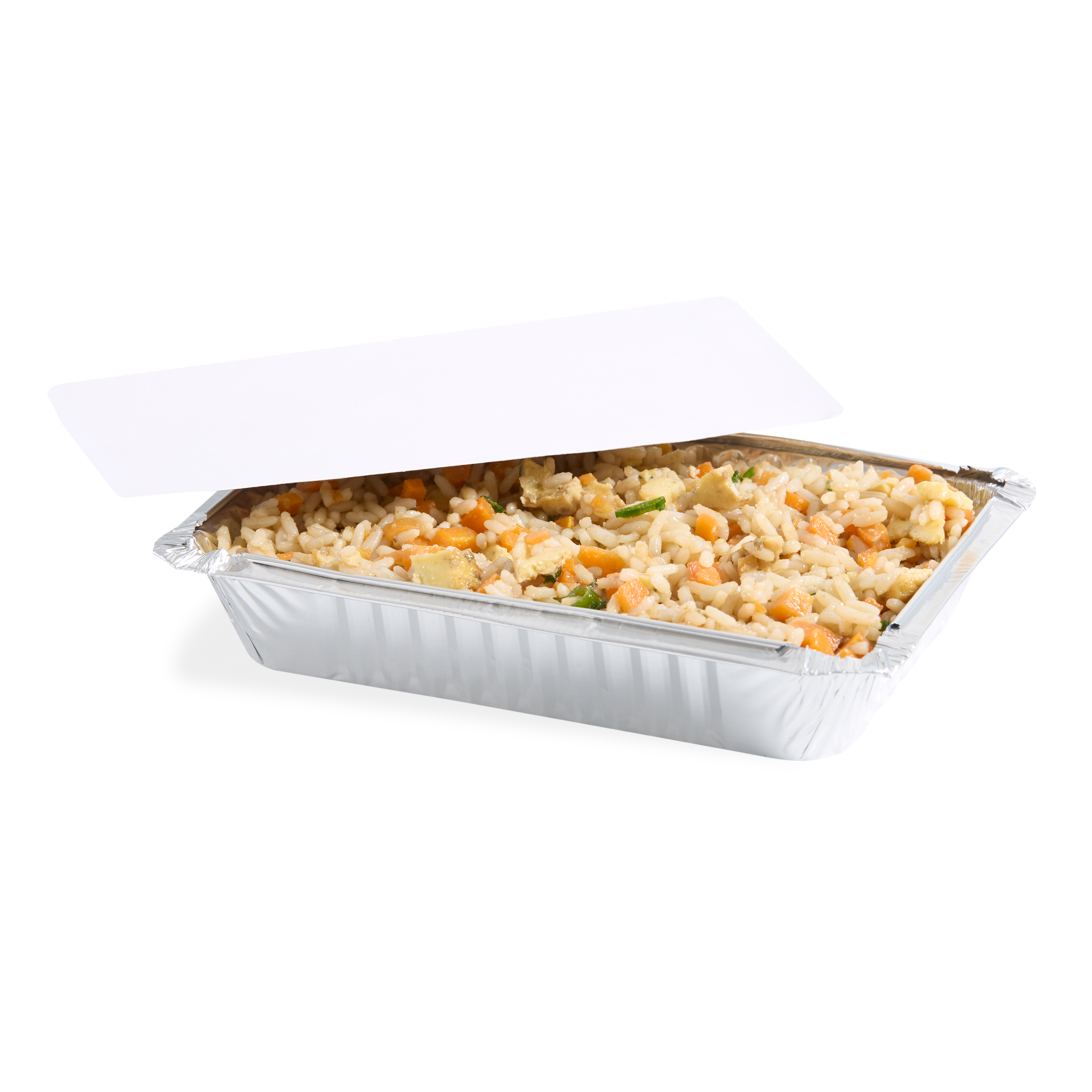 BANDEJA ALUMINIO DARNEL (PACK*10UNID).24OZ C/TAPA (700ML) (13.8*20.6*3.3CM) *PACK