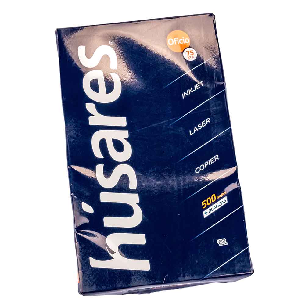 RESMA IMPRESORA OFICIO BLANCA HUSARES 75GRS (21.6*35.5CM) *500HJS