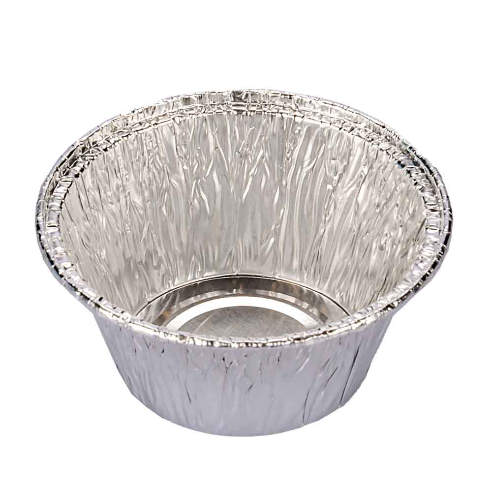 FLANERA ALUMINIO DESCARTABLE MEDIANA V130 (135CC) ( 8CM.DIAM*4CM.ALTO) *50UNID