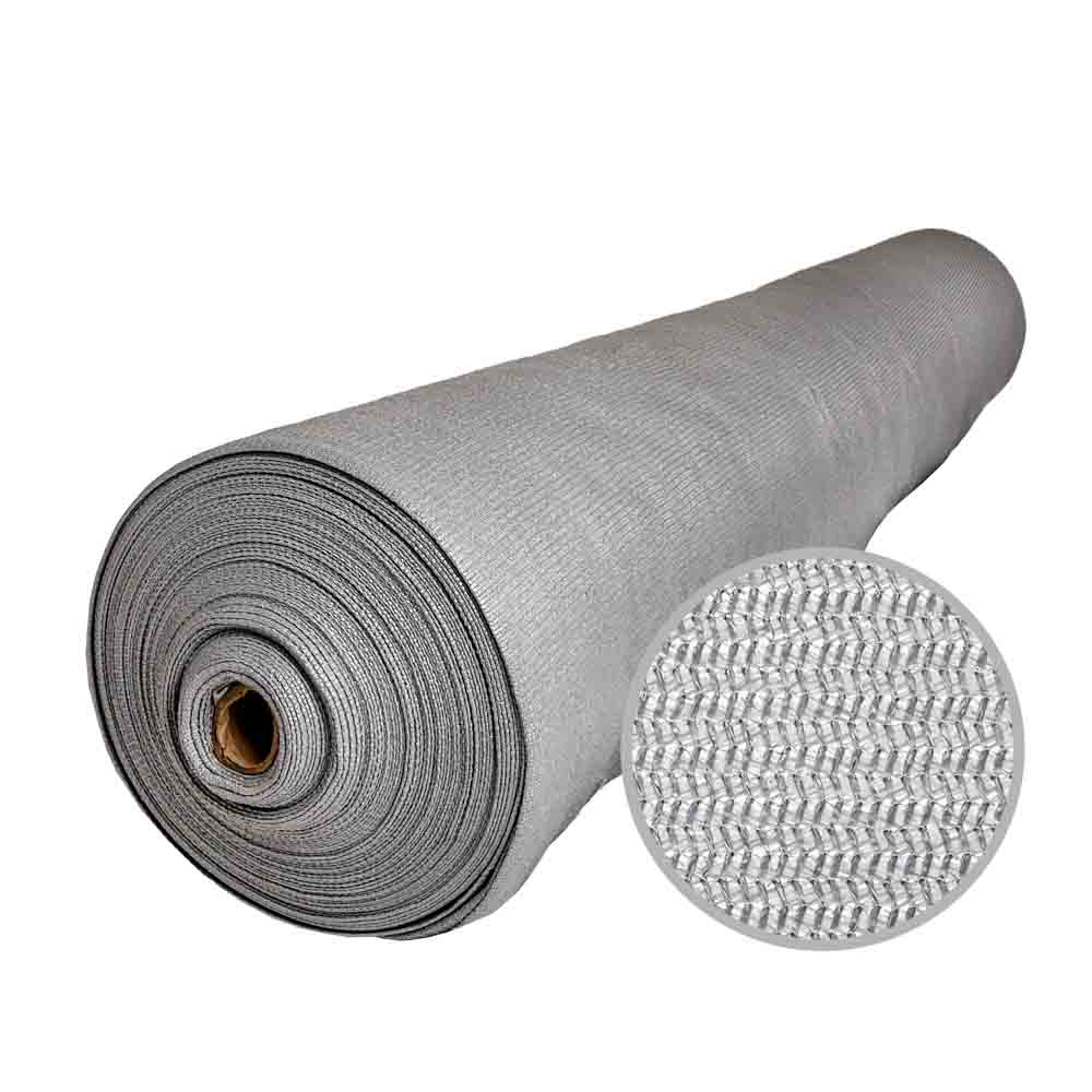 MEDIA SOMBRA COLOR 4.00MT ANCHO .90% PLATEADA *MT LINEAL