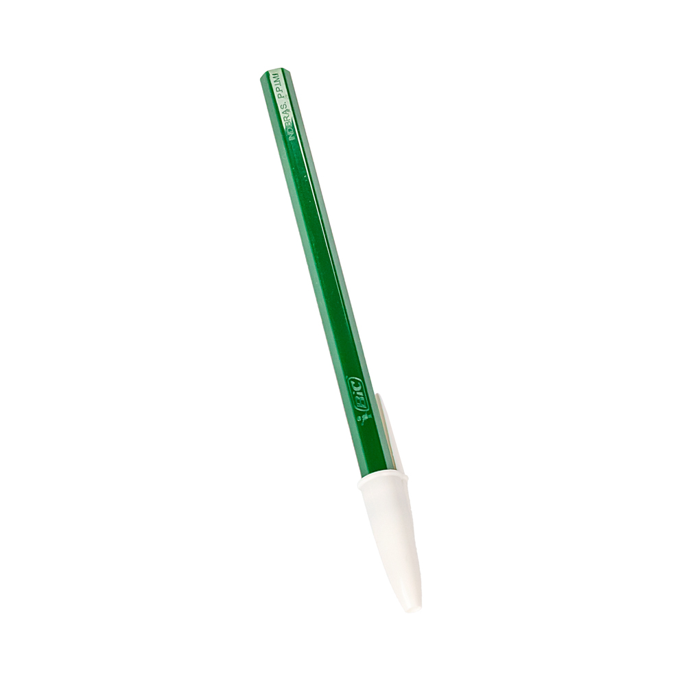 BOLIGRAFO BIC OPACO GRUESO VERDE (1MM) *UNID