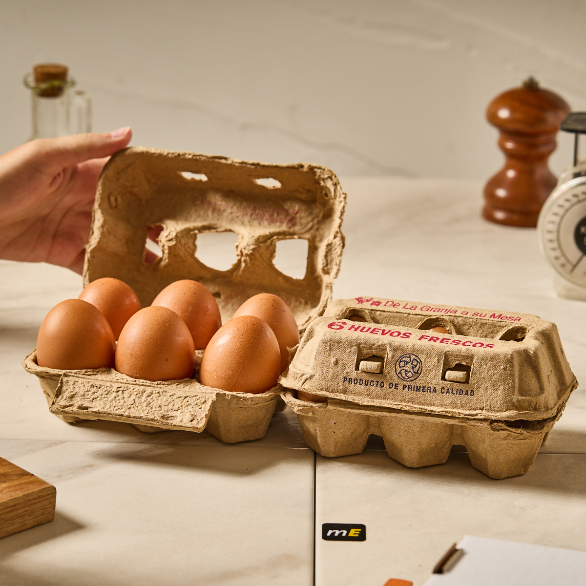 ESTUCHE PARA HUEVOS (2 CAJAS PARA 6 HUEVOS) (306) CARTON *120UNID