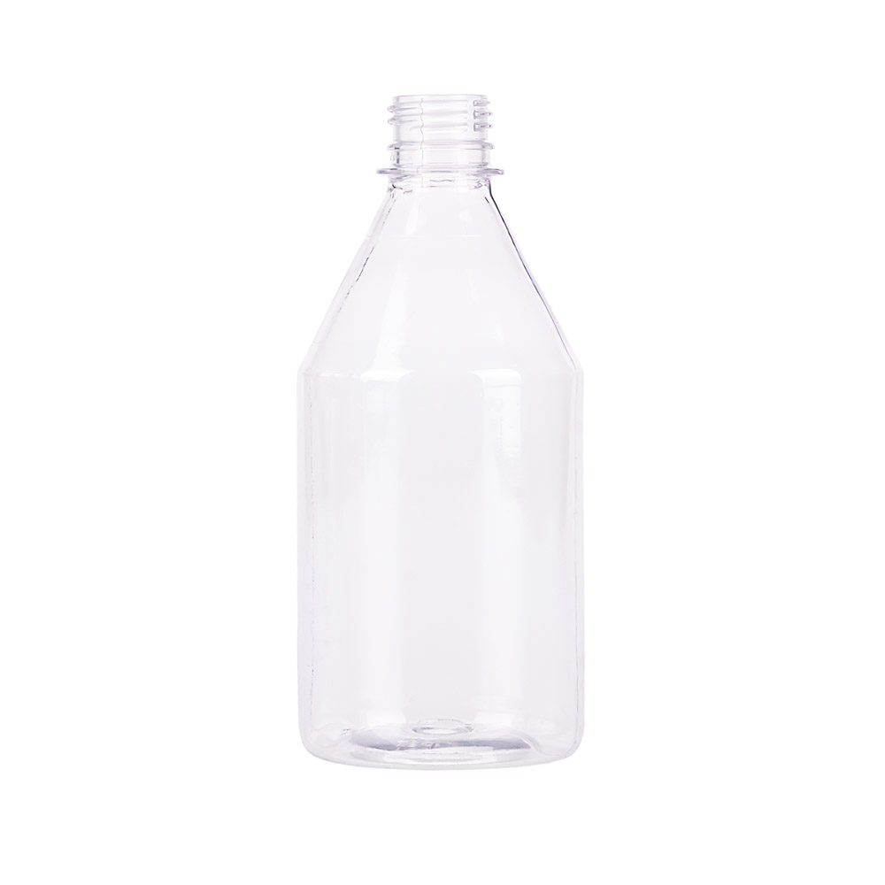 BOTELLA PLASTICO CRISTAL LABORATORIO 500CC (36GRS) (CON TAPA) *50UNID