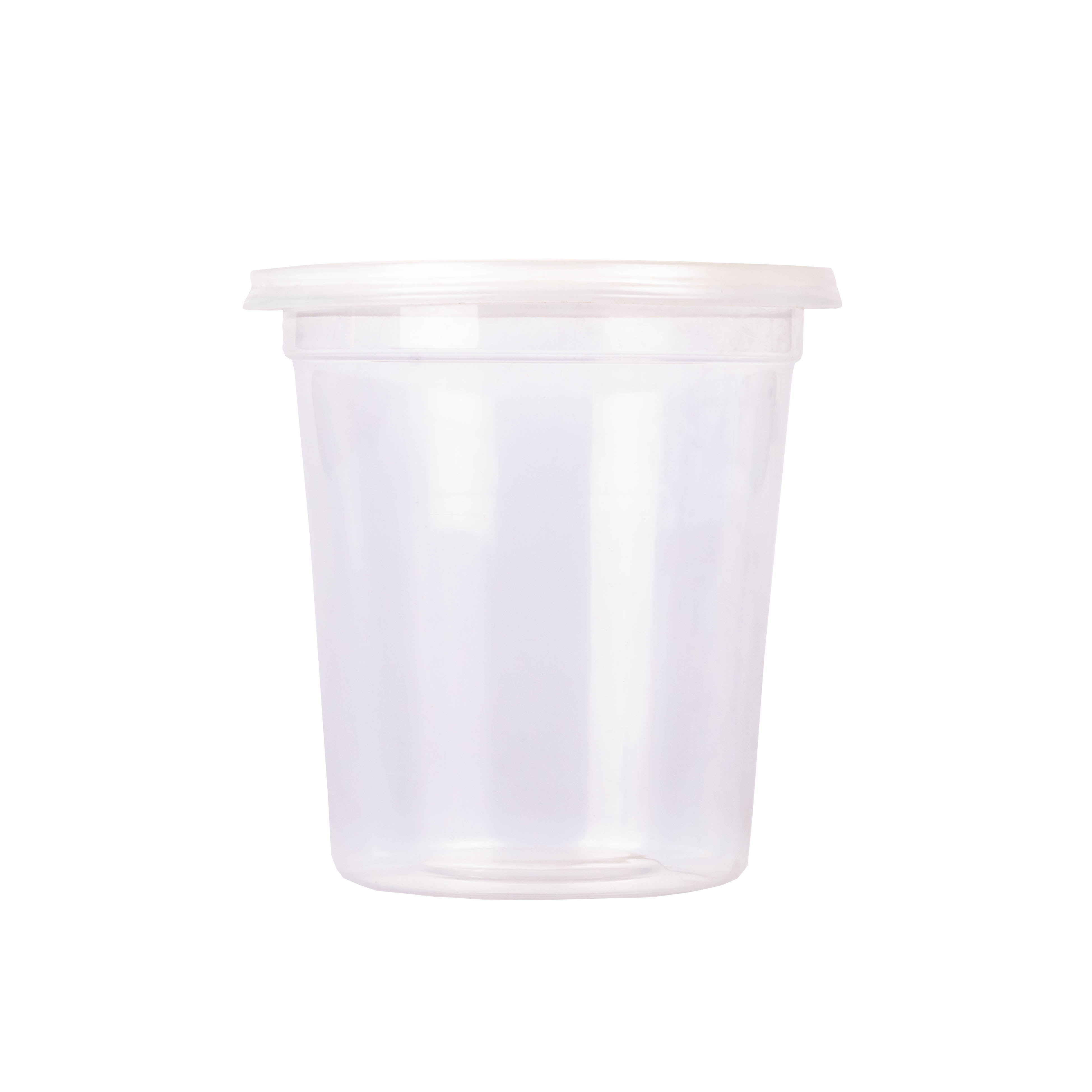 POTE PLASTIVAS.PS 800CC CON TAPA TRASLUCIDA *50UNID