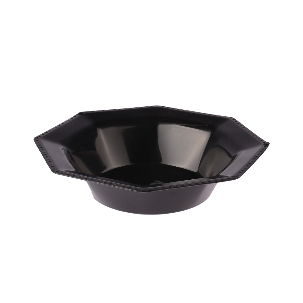 BOWL RIGIDO OCTOGONAL KOVAL 15CM NEGRO *10UNID