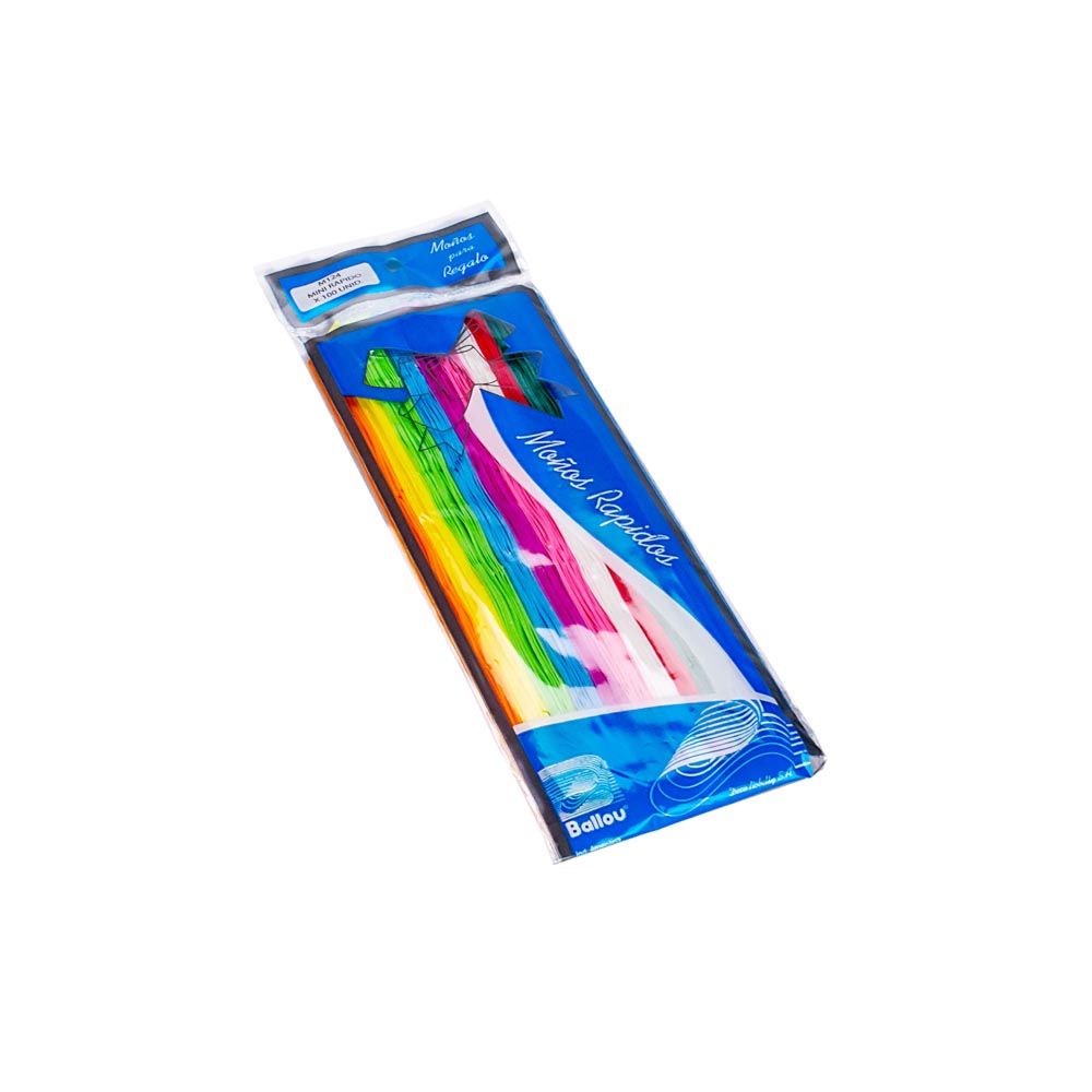 MOÑO RAPIDO MINI SURTIDO LISO *100UNID