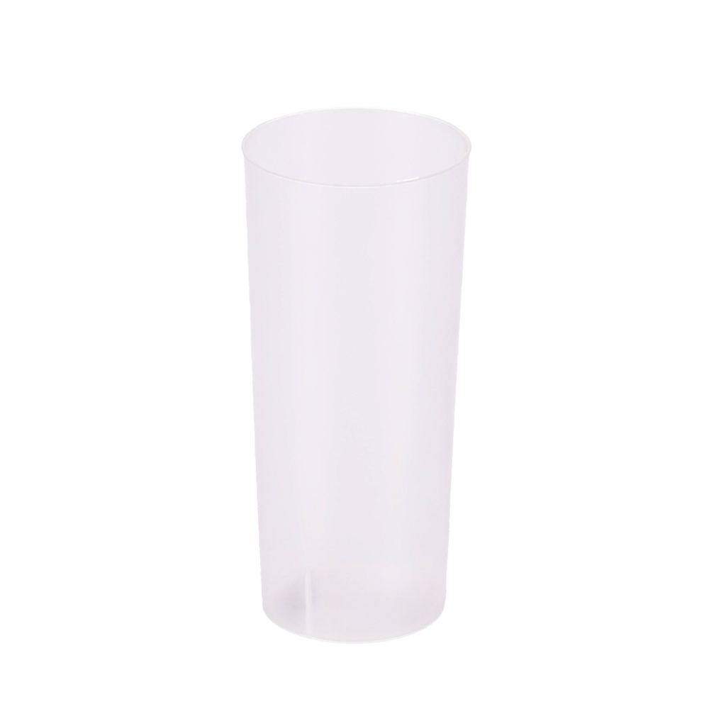 VASO PLASTICO TRAGO LARGO PP 280CC KOVAL (5.5CM DIAM*13CM ALTO) *UNID