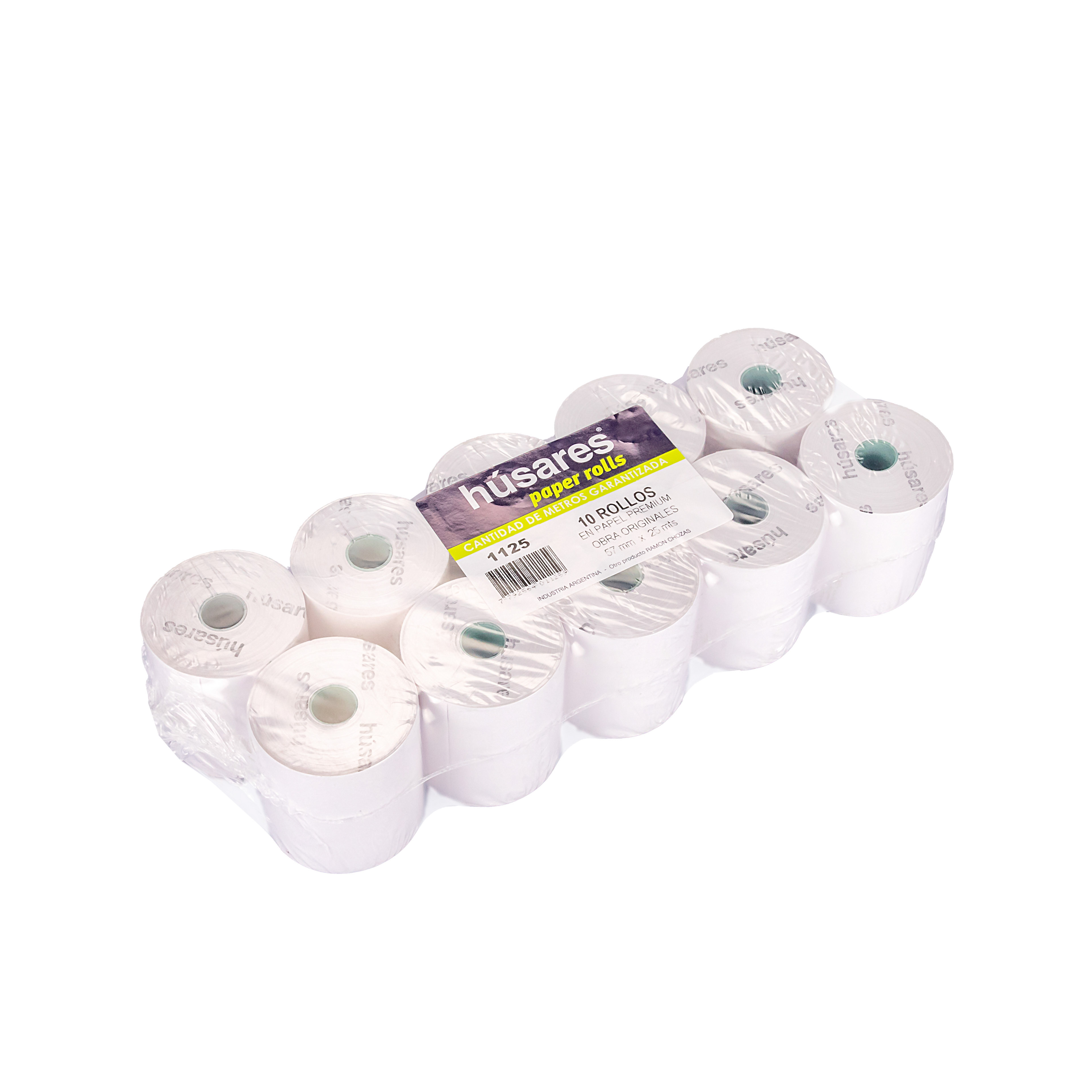 ROLLO MAQUINA OBRA HUSARES 57MM*25MTS (1125) *10UNID