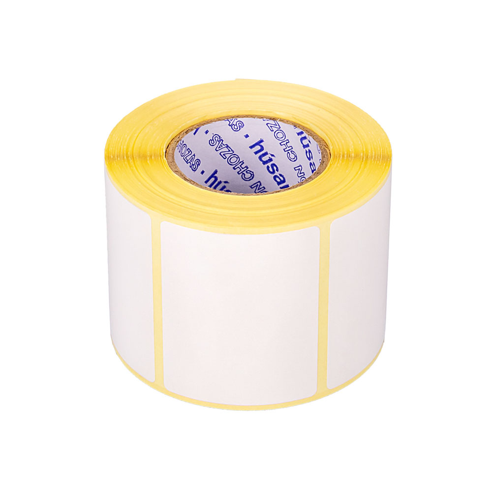 ETIQUETAS EN ROLLO HUSARES BALANZA 55*44MM (BUJE 40MM) TERMICO ROLLO *500UNID