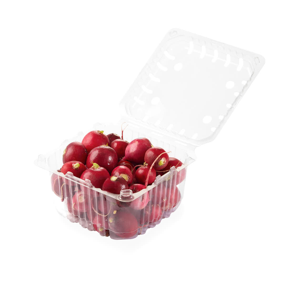 CUBETA FRUTIHORTICOLA CLAMSHELL.2000GRS PET PERF. (M5014BX) (19*19*13CM) *50 UNID.