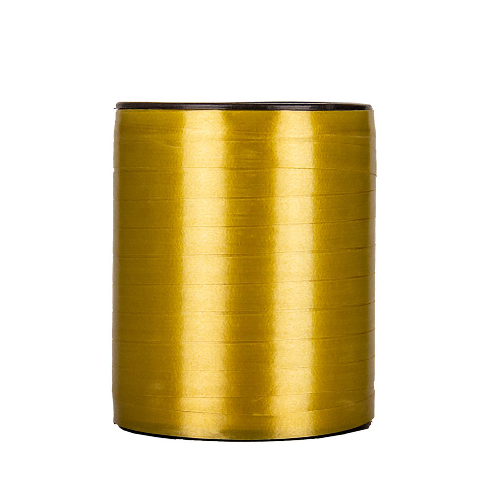 CINTA MOÑOS LISA 10MM ROLLO DORADO *500MTS