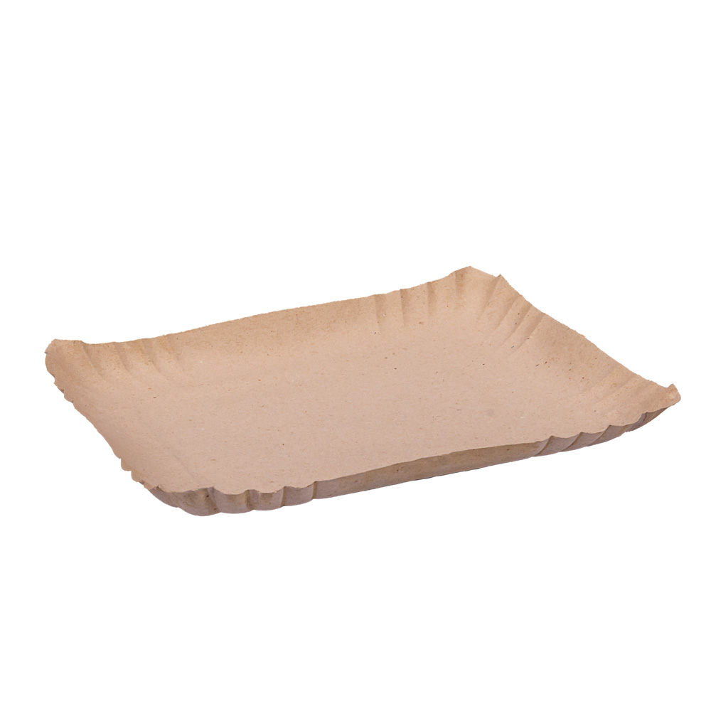 BANDEJA CARTON RECTANGULAR GRIS Nº6 (23*29CM) *100UNID