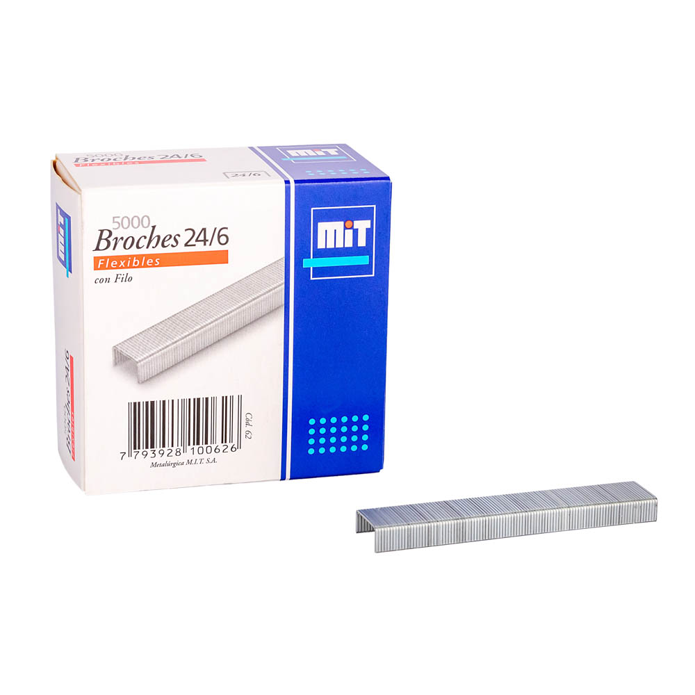 BROCHES PARA ABROCHADORA MIT Nº24/6 *5000UNID
