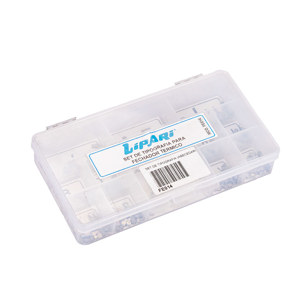 REPUESTO FECHADOR TERMICO LIPARI CAJA CUÑOS LETRAS ABC COMPLETO (FE014) *UNID