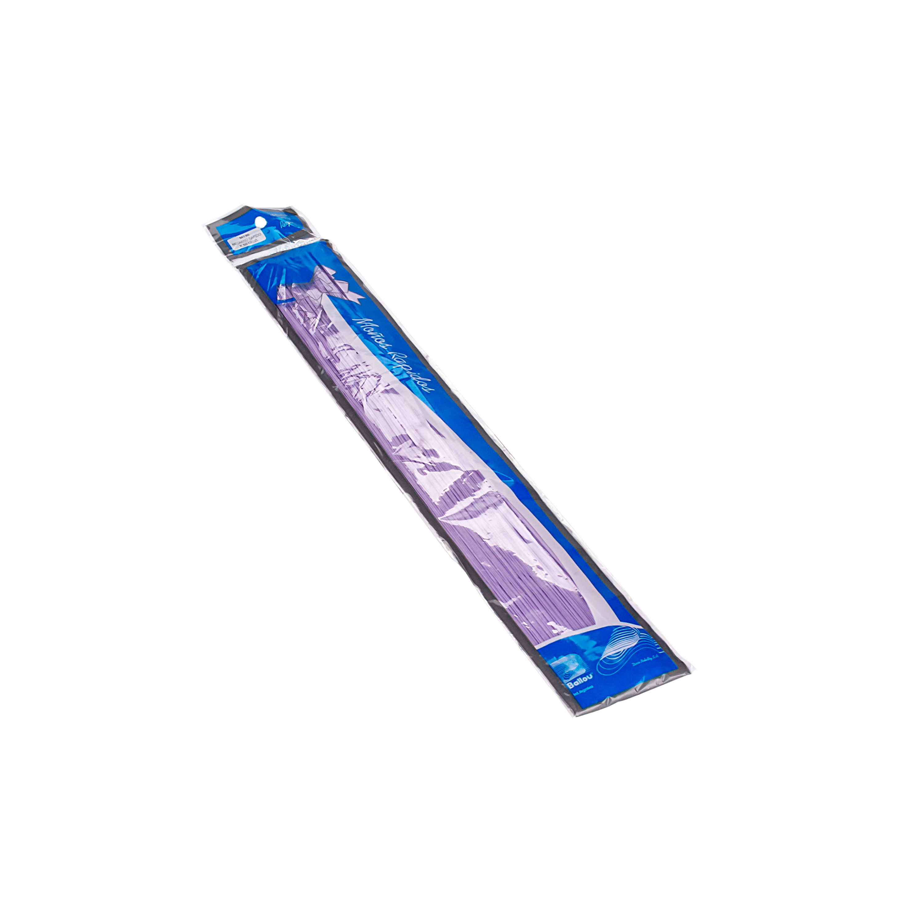 MOÑO RAPIDO MEDIANO LILA LISO *50UNID