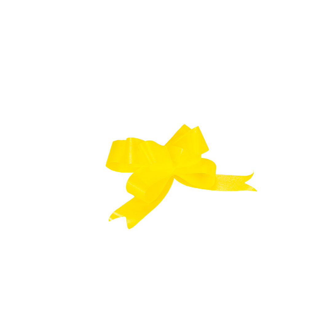 MOÑO RAPIDO MINI AMARILLO LISO *100UNID