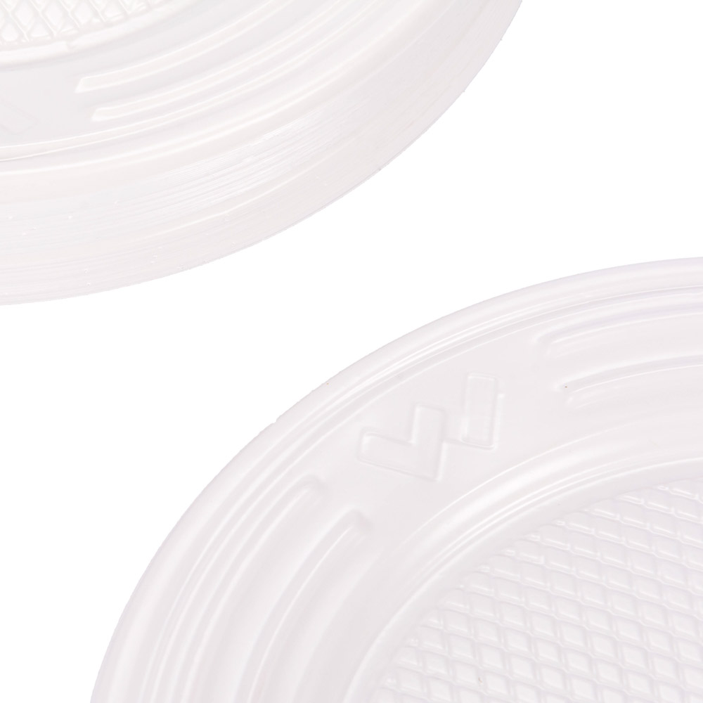 PLATOS DESCARTABLE BLANCO WORK.22CM (PS) *50UNID
