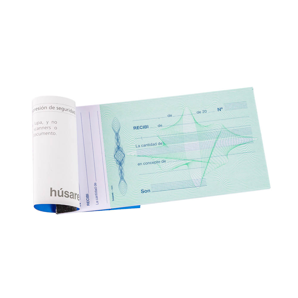 TALONARIO HUSARES RECIBO 15*7.5CM MIGNON ORIGINAL (1909) *40HJS