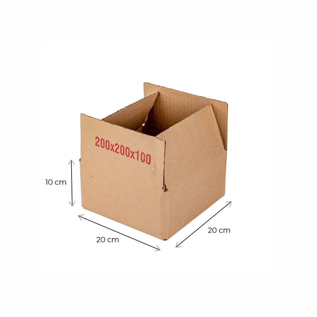 mEP CAJA CARTON CORRUGADO PERSONALIZADO 80GRS (20*20*10)CM) X UNIDAD