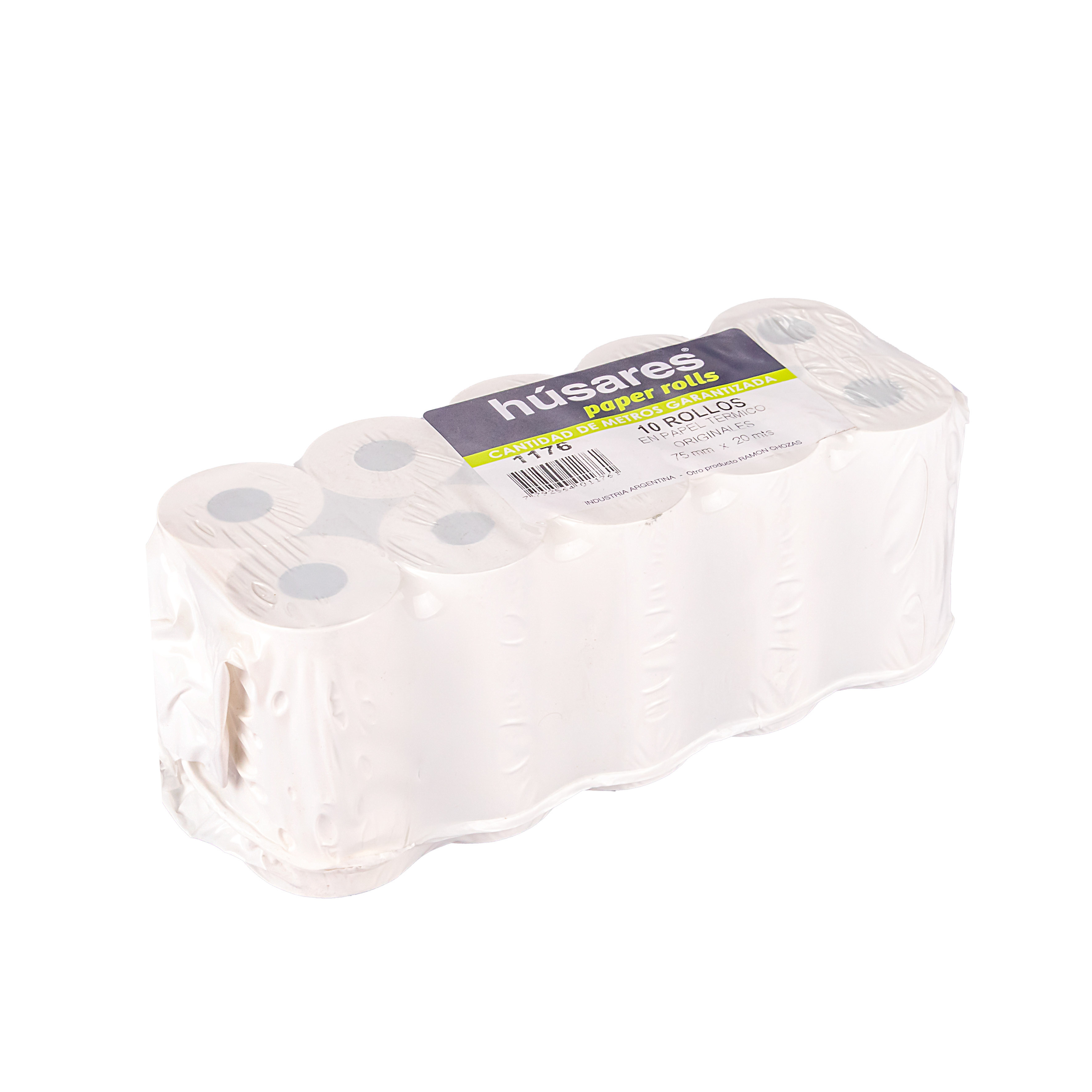 ROLLO MAQUINA TERMICO HUSARES 75MM*20MTS (1176) *10UNID