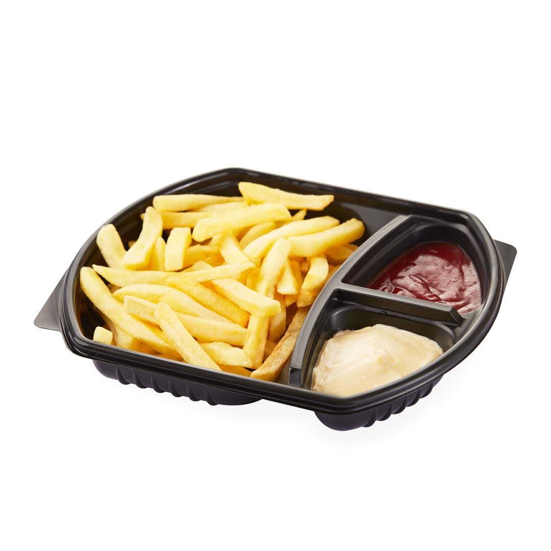 BANDEJA MICRO COTNYL NEGRA C/3 CAVIDADES (20*22*3CM) (CAT3 NE) *50UNID