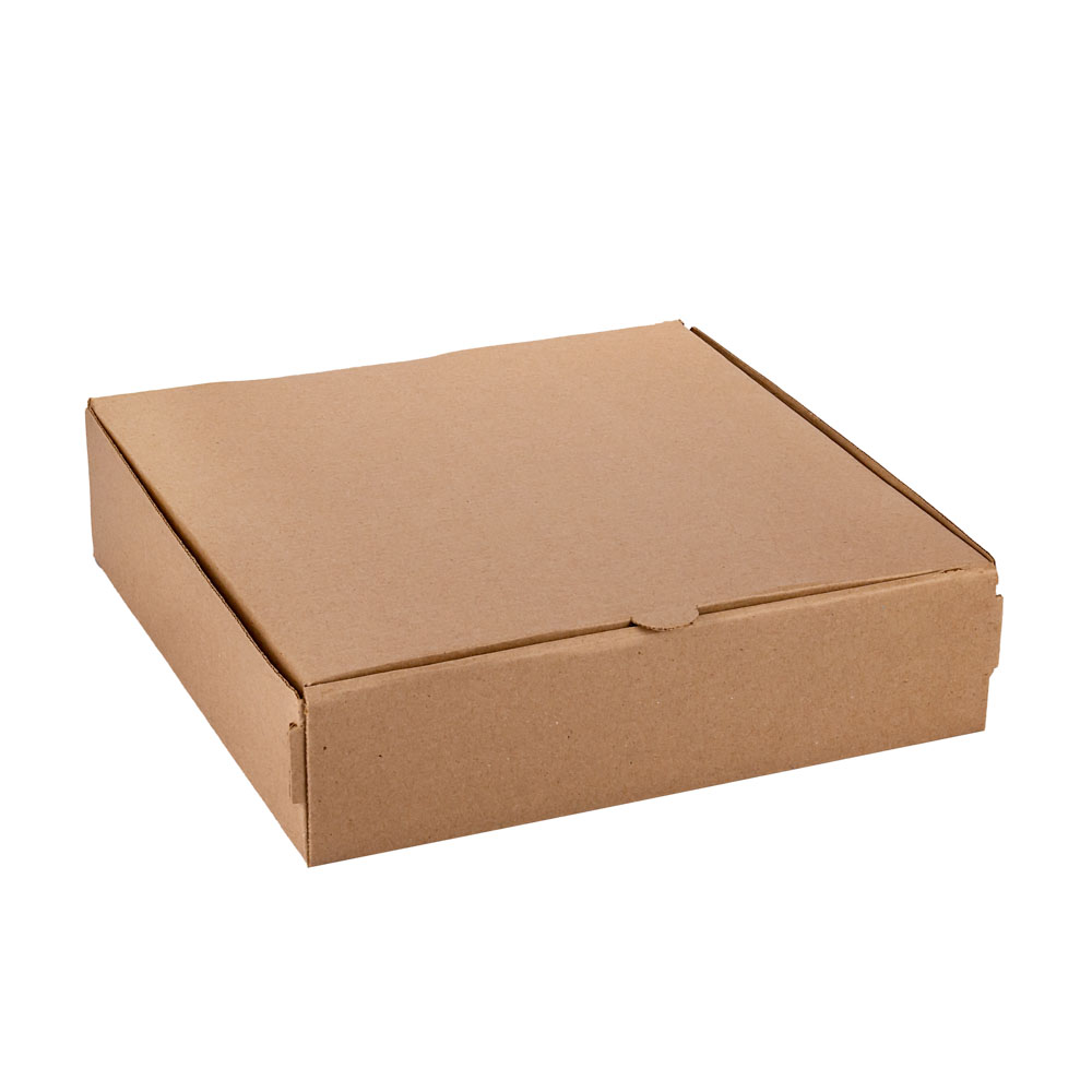 CAJA PIZZA MICRO MARRON/MARRON.DOBLE PIZZA (31.5*32*8CM) *100UNID