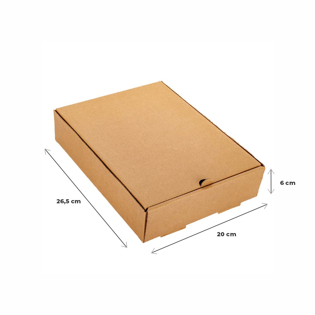 mEP CAJA EMPANADAS CARTON MICRO MARRON/MARRON PERSONALIZADO 1 DOCENA (20*26.5*6M) X UNIDAD