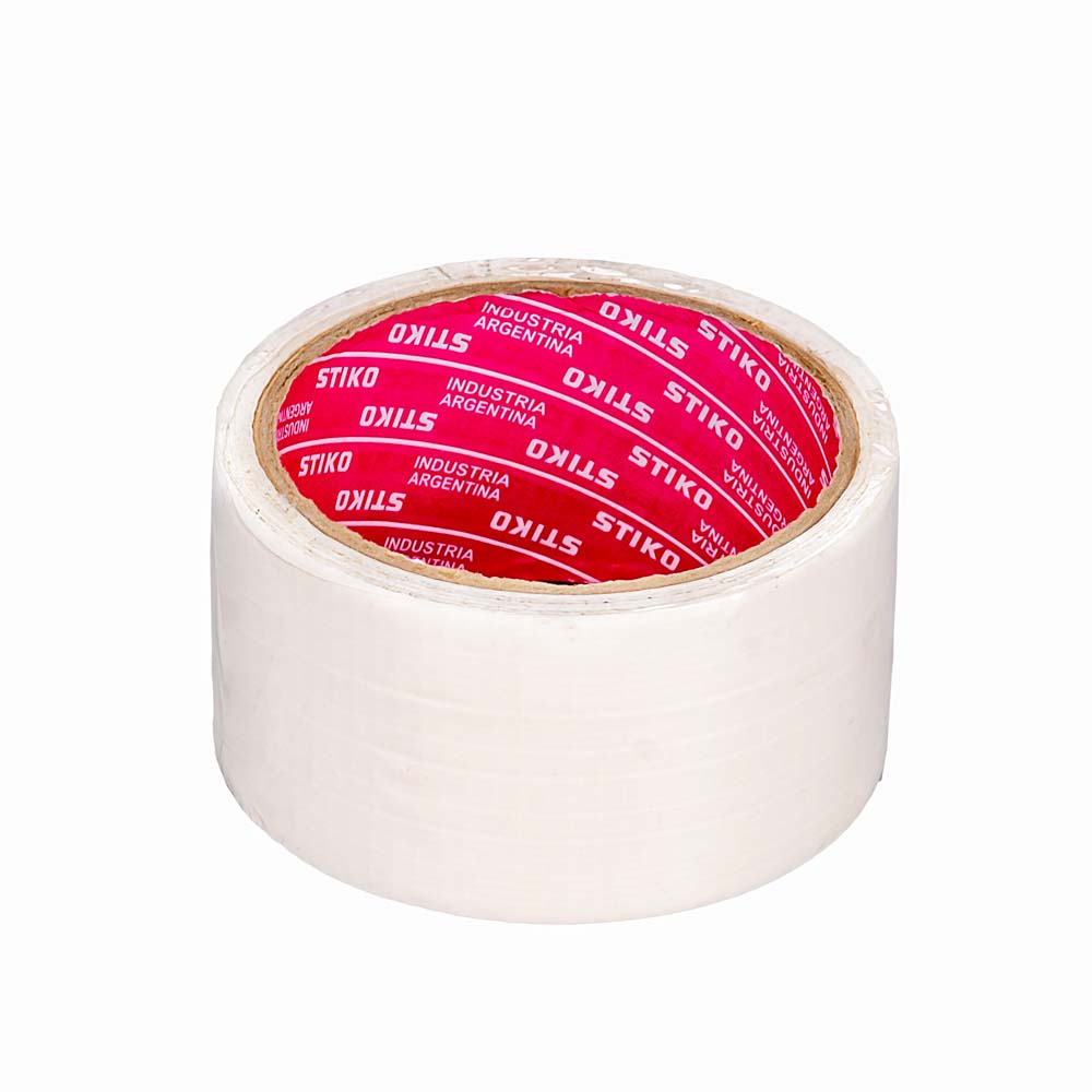 CINTA POLIPROPILENO COLOR 48MM*50MTS BLANCO STIKO *UNID