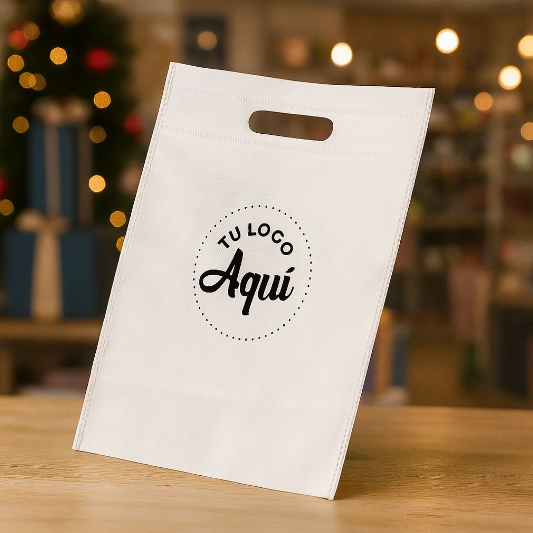 mEP BOLSA FRISELINA PERSONALIZADA RIÑON BLANCA 30*40CM X UNIDAD