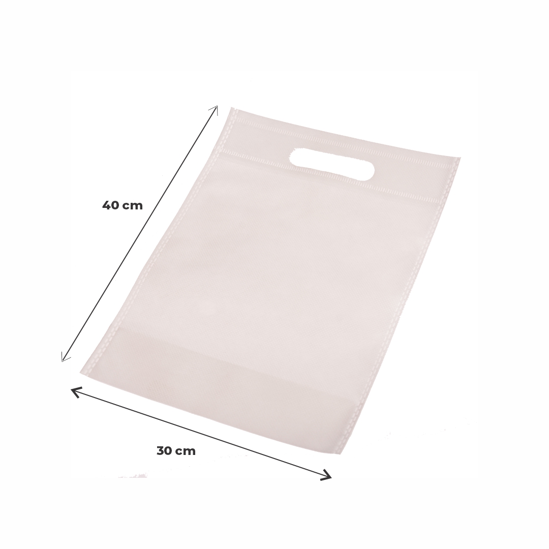 mEP BOLSA FRISELINA PERSONALIZADA RIÑON BLANCA 30*40CM X UNIDAD