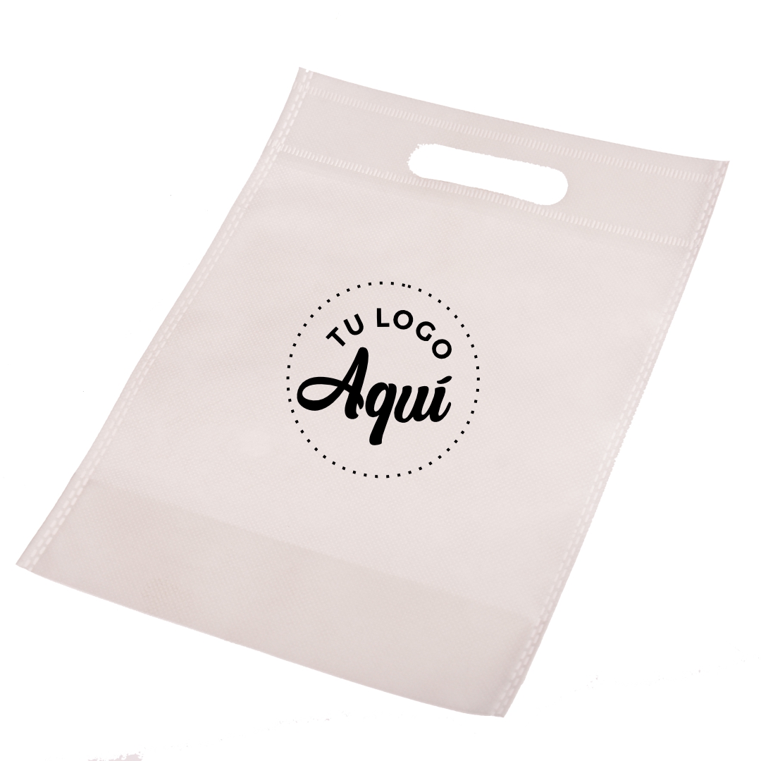 mEP BOLSA FRISELINA PERSONALIZADA RIÑON BLANCA 30*40CM X UNIDAD
