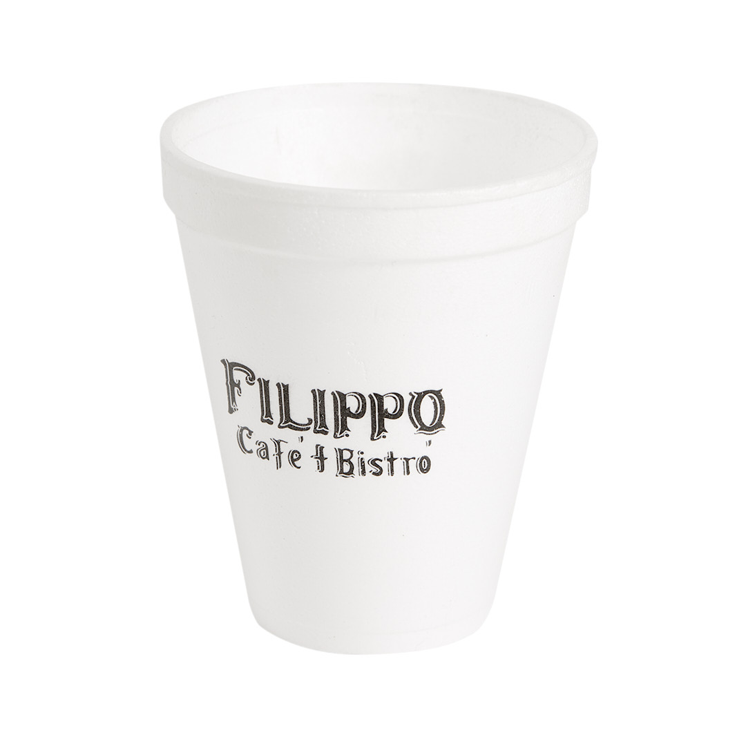 mEP VASO TERMICO TELGOPOR BLANCO PERSONALIZADO 240CC X UNIDAD