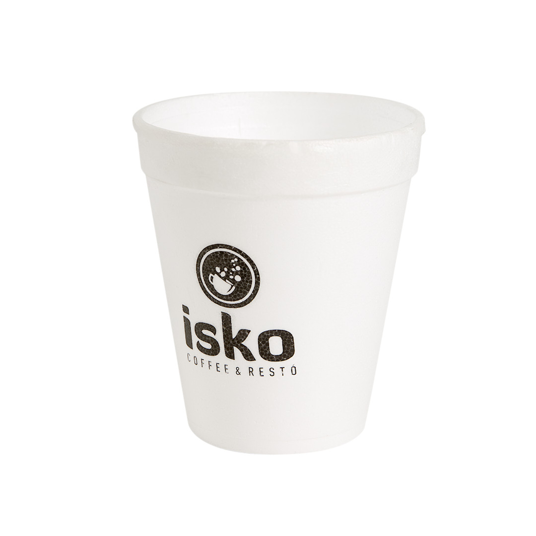 mEP VASO TERMICO TELGOPOR BLANCO PERSONALIZADO 300CC X UNIDAD