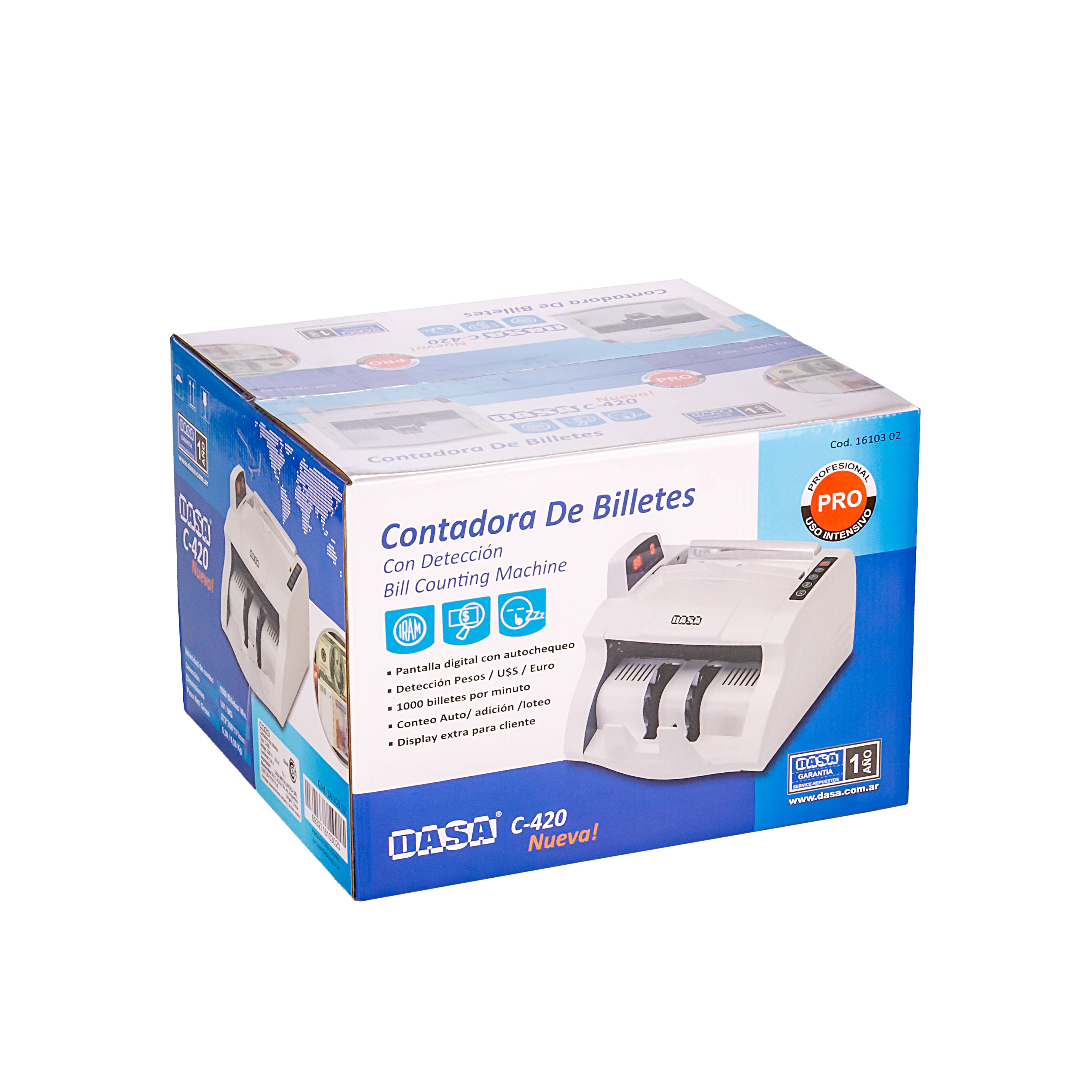 CONTADORA DE BILLETES DASA PROFESIONAL (C-420) *UNID